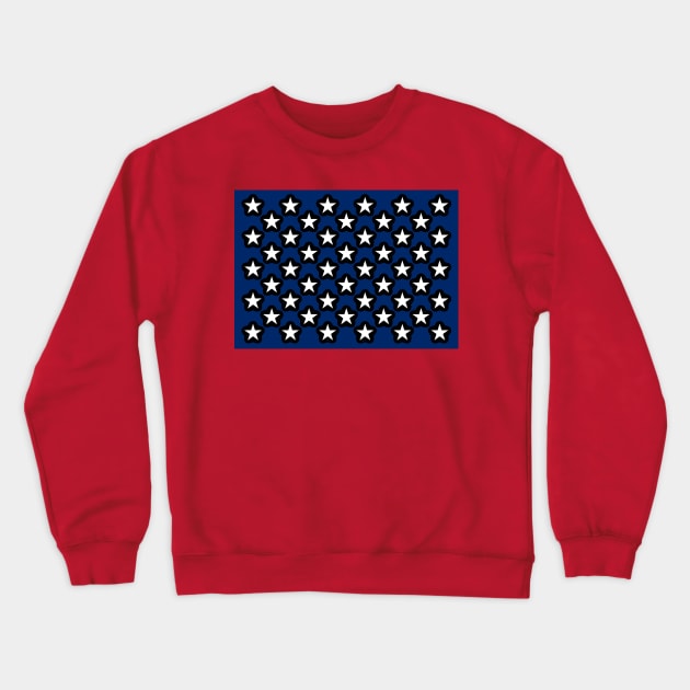 US Flag 50 Stars Crewneck Sweatshirt by Historia